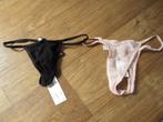 nieuwe zwarte en roze tangastring mt S van urban outfitters, Urban outfitters, Ophalen of Verzenden, String