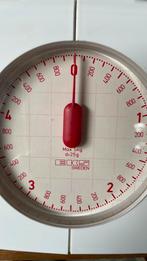Vintage analoge EKS zweedse keukenweegschaal ., Witgoed en Apparatuur, Weegschalen, Minder dan 10 kg, Keukenweegschaal, 1 tot 500 gram