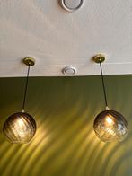MADE Glazen Bol Lampen - Smoke Design, Huis en Inrichting, Lampen | Hanglampen, Ophalen, Gebruikt, Glas, 50 tot 75 cm