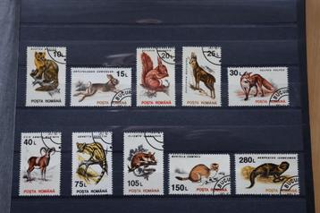 Roemenië Complete serie Zoogdieren gestempeld. beschikbaar voor biedingen