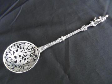 Antiek zilver L80  1906-1953 Apostel Natfruitlepel NL keur beschikbaar voor biedingen