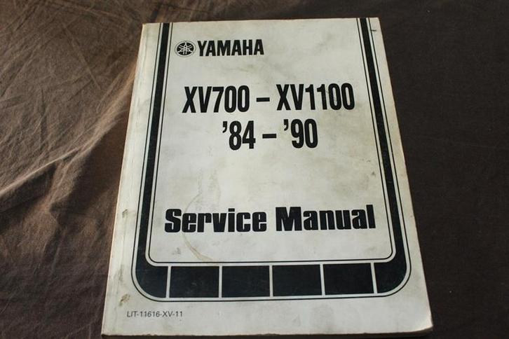 Yamaha XV700 - XV1100 1984 - 1990 motorcycle service manual, Motoren, Handleidingen en Instructieboekjes, Yamaha, Ophalen of Verzenden