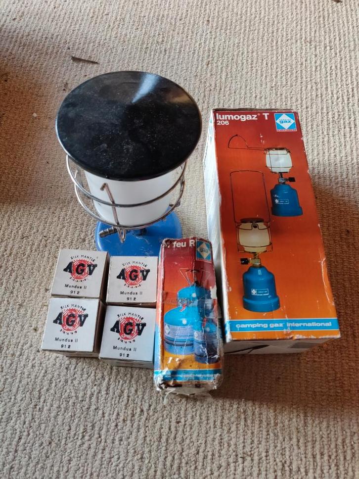Camping Gaz Lampen en Kookspullen - Originele Doos, Caravans en Kamperen, Kampeeraccessoires, Gebruikt, Ophalen