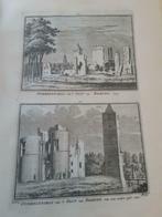 327-328*/ het slot van Egmond kopergravure uit 1752, Ophalen of Verzenden