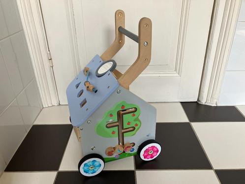 Loopwagen duwkar met activiteiten -  Zie alle foto’s, Kinderen en Baby's, Speelgoed | Buiten | Voertuigen en Loopfietsen, Zo goed als nieuw