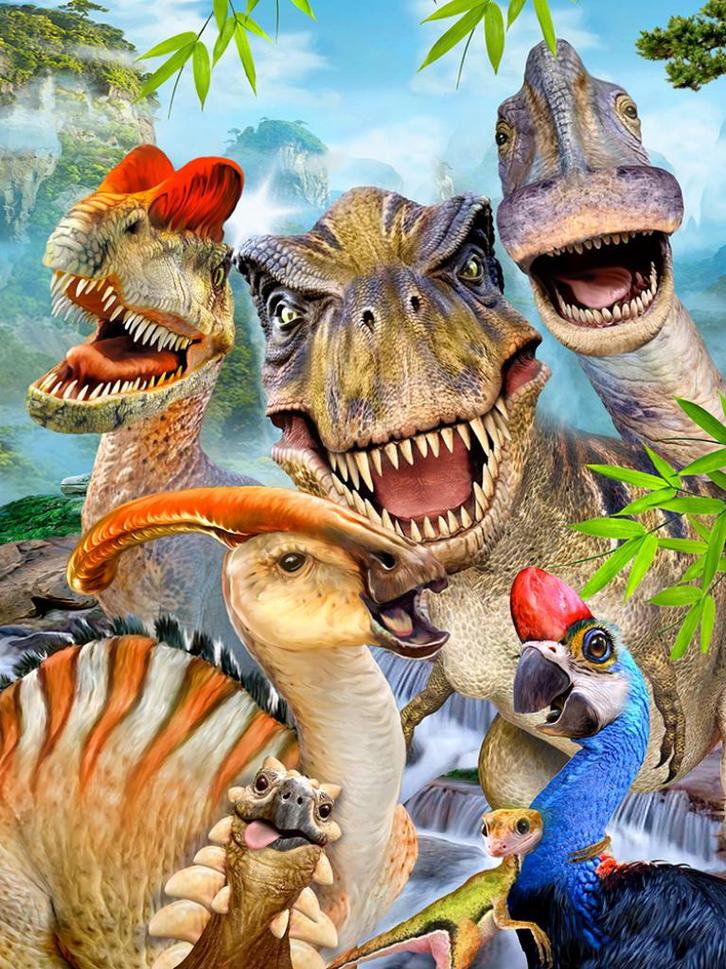 Dinosaurus behang Selfie, T-Rex, Dino behang *Muurdeco4kids, Kinderen en Baby's, Kinderkamer | Inrichting en Decoratie, Nieuw