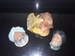 3 Engelse Bossons wand hoofden, Verzenden, Gebruikt, Overige materialen, Beeldje(s)