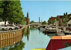 Sneek, Westersingel - auto boot - 1988 gelopen, Ophalen of Verzenden, 1980 tot heden, Gelopen, Friesland