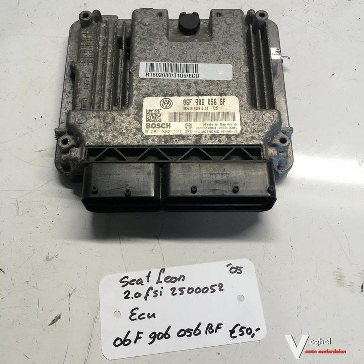 Seat Leon 2.0 fsi 5 drs 2005 2500052  ECU 06F 906 056 BF, Auto-onderdelen, Elektronica en Kabels, Gebruikt, Ophalen of Verzenden