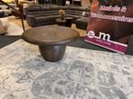 Salontafel 2-Delig bruin mango 50%Korting Direct/leverbaar, Huis en Inrichting, Tafels | Salontafels, 50 tot 100 cm, Rond, Nieuw