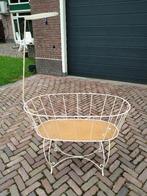 Wit metalen vintage wieg uit 1965, Ophalen