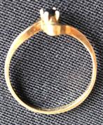 Zilveren ring 18 MM is verguld, 18 tot 19, Gebruikt, Geel, Ophalen of Verzenden