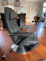 Relaxfauteuil leer elektrisch, Huis en Inrichting, Fauteuils, Ophalen, Zo goed als nieuw, 50 tot 75 cm, Leer