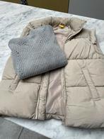 Beige Bodywarmer met Grijze Trui - Maat 140, Ophalen, Zo goed als nieuw