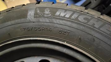 4 Michelin Alpin Winterbanden 175/65R14. Zo goed als nieuw. beschikbaar voor biedingen