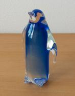 Blauwe Glazen Pinguïn - handgemaakt in Taiwan, Ophalen of Verzenden