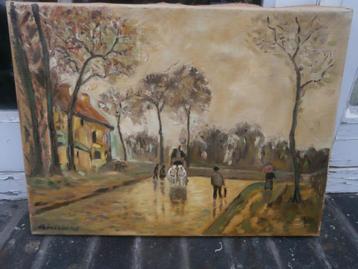 Los schildersdoek , gesigneerd Lindemans  beschikbaar voor biedingen