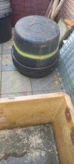 6 specie kuipen plastic niet gescheurd en schoon., 150 liter of meer, Ophalen of Verzenden, Zo goed als nieuw