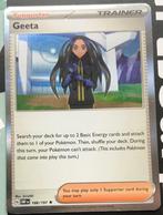 Pokemon - Geeta (OBF 188) Holo rare.., Ophalen of Verzenden, Nieuw, Losse kaart, Foil