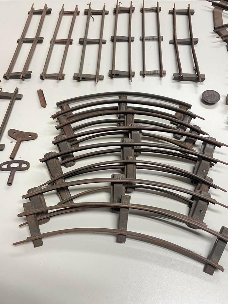 Lot Spoor 0 rails vooroorlogs, Märklin, Bing en Kraus Fandor, Hobby en Vrije tijd, Modeltreinen | Overige schalen, Zo goed als nieuw