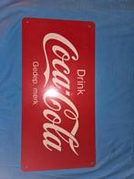 Coca Cola aluminium reclame bord, Ophalen, Zo goed als nieuw, Reclamebord