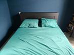 Bed frame malm Ikea met lades en achterkast 160x200, Huis en Inrichting, Slaapkamer | Bedden, Ophalen, Gebruikt, Zwart, Tweepersoons