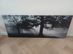Mooi schilderij/canvas bomen ikea 140x55cm, Ophalen of Verzenden, Zo goed als nieuw, Schilderij, 75 cm of meer
