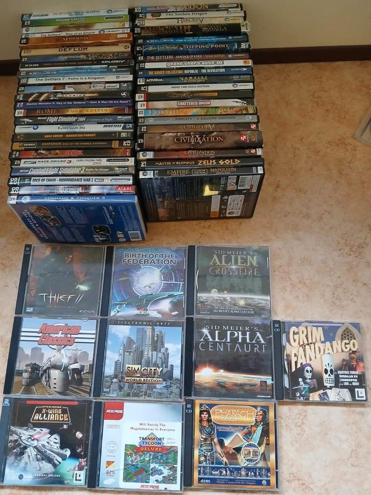54 klassieke cd-rom games - 1 pakket, Spelcomputers en Games, Games | Pc, Zo goed als nieuw, Avontuur en Actie, 1 speler, Vanaf 7 jaar