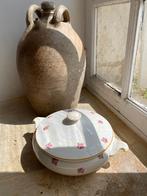 Brocante Franse dekschaal/terrine Digoin Sarrequemines, Ophalen of Verzenden