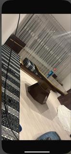 Marokkaanse Sedari Eettafel, Gebruikt, 100 tot 150 cm, Ophalen of Verzenden, Glas