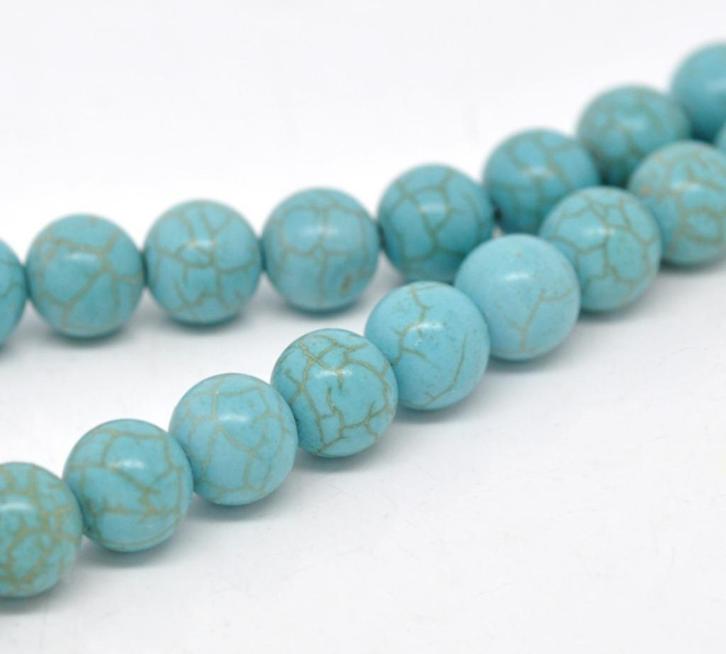 Wij ruimen op! Alle natuursteen (Howliet) € 0,75 per zakje, Hobby en Vrije tijd, Kralen en Sieraden maken, Nieuw, Kraal, Ophalen of Verzenden