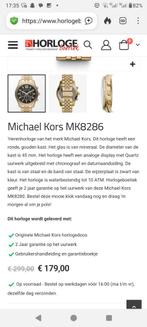 orgineel Micheal kors horloge 180 nieuw prijs., Sieraden, Tassen en Uiterlijk, Horloges | Heren, Ophalen of Verzenden, Zo goed als nieuw