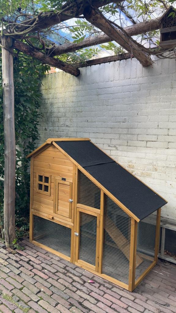 Konijnen- en/of kippenhok, Dieren en Toebehoren, Hondenhokken, Zo goed als nieuw, 100 cm of meer, 110 cm of meer, Ophalen