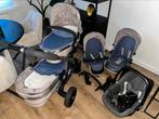 iCandy kinderwagen, 2 ligbakken, 2 zitstoelen, 2 maxi cosi, Ophalen, Zo goed als nieuw, Combiwagen, Duowagen