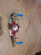 GWF watermeter 15mm met beugel en afsluiter, Ophalen of Verzenden, Minder dan 60 cm, Minder dan 30 cm