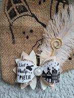 Beige crème sinterklaas pieten haarstrik, Kinderen en Baby's, Kindermode-accessoires, Ophalen of Verzenden, Nieuw, Handgemaakt