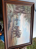 Trekpaard schilderij, Ophalen