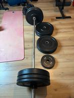 Olympische halterset met schijven, Ophalen, Gebruikt, Armen, Halterset