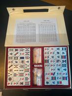 Mah jong set in mooie koffer (made in Japan), Hobby en Vrije tijd, Ophalen of Verzenden, Gebruikt