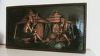 Aziatisch wand plaquette reliëf koper, Antiek en Kunst, Kunst | Schilderijen | Klassiek, Ophalen of Verzenden