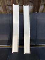 2x schilderij planken wit 79 cm, Ophalen of Verzenden, Gebruikt