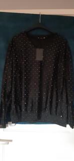 Nieuw feest strass  tuniek blouse top 42 44 46, Zwart, Maat 42/44 (L), Nieuw, Ophalen of Verzenden
