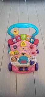 V tech baby walker/ loopstoel rosé, Ophalen of Verzenden, Zo goed als nieuw, Met licht