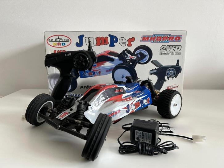 MHD Jumper 2,4ghz 1/10 rc auto, Hobby en Vrije tijd, Modelbouw | Radiografisch | Auto's, Gebruikt, Auto offroad, Elektro, Schaal 1:10