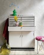 Vintage ladekast wit metaal tandartskastje op wielen, Ophalen, Pand 96, Koestraat 96, Info@pand96.nl