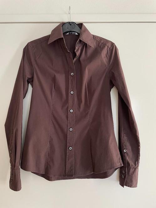 Caliban: z.g.a.n. bruin bloesje maat 34, Kleding | Dames, Blouses en Tunieken, Zo goed als nieuw, Maat 34 (XS) of kleiner, Bruin