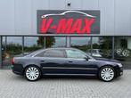 Audi A8 4.2 FSI V8 Quattro Lang Aut Leder Navi Xenon Bluetoo, Automaat, Gebruikt, Blauw, Leder
