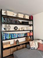 Industriële Boekenkast met ijzeren frame- Maatwerk', Huis en Inrichting, Kasten | Boekenkasten, Ophalen, Met plank(en), 200 cm of meer