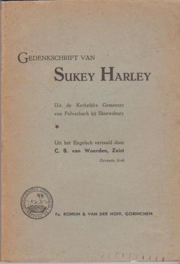 Gedenkschrift van Sukey Harley beschikbaar voor biedingen