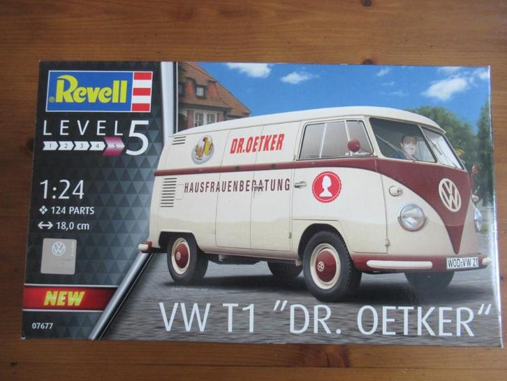 VW T1 "Dr. Oetker" (Revell 1/24), Hobby en Vrije tijd, Modelbouw | Auto's en Voertuigen, Nieuw, Auto, Groter dan 1:32, Revell